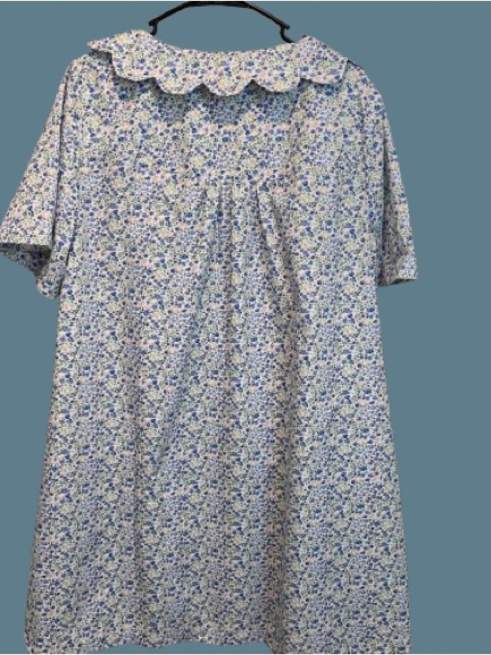 Piyama Cotton Penelope Scalloped Collar Floral Lounge Dress XXL NWOT - Picture 12 of 13